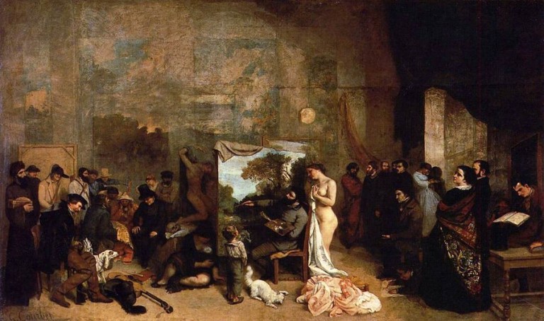 Gustave Courbet - The Studio of the Painter