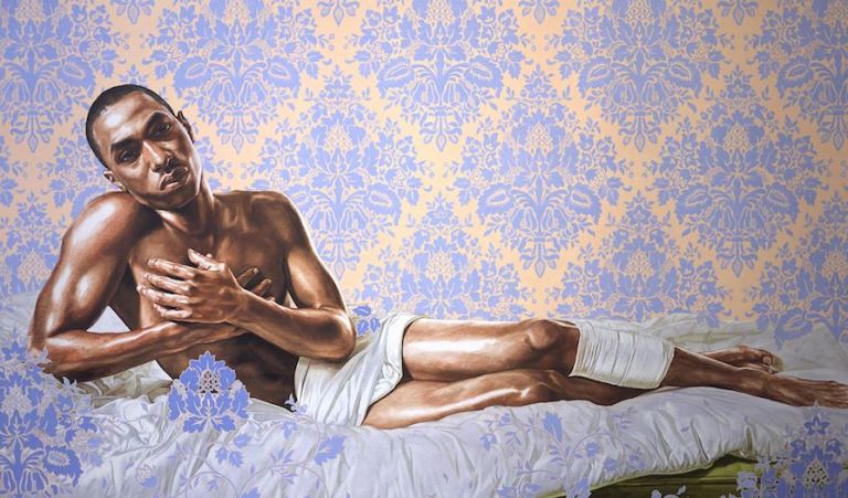Kehinde-WILEY-Untitled-Down-Study-with-Bullet_2