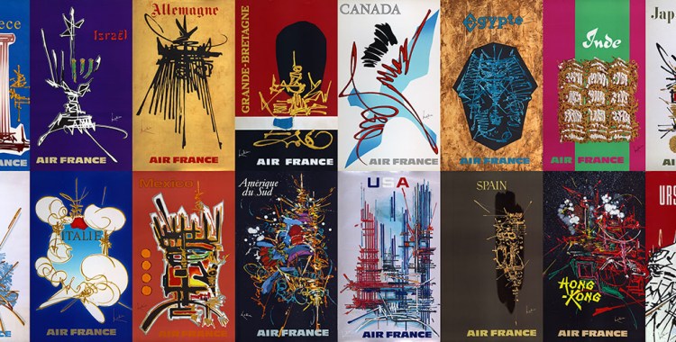 AffichesAirFranceGeorgesMathieuHorizontal